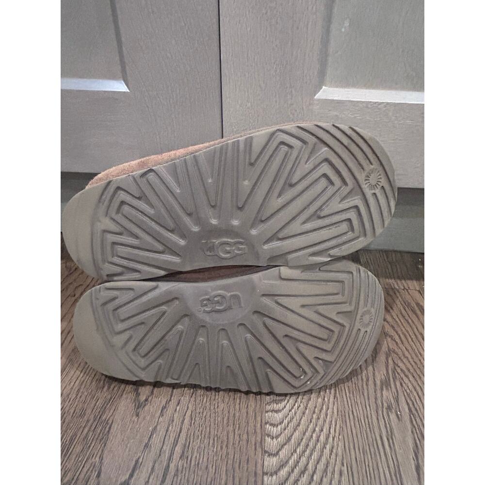 UGG Tasman Chestnut Suede Shearling Slippers Mules Women's Sz5 Comfort Cabincore - Picture 8 of 10